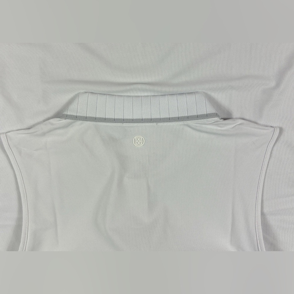 G/FORE Womens Golf Shirt Polo Pique Tech Sleeveless Large White Polyester - Picture 3 of 5